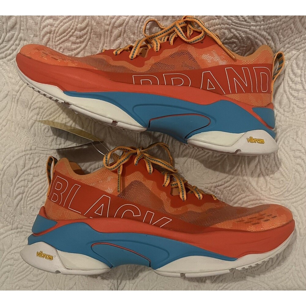 BRANDBLACK KITE RACER ORANGE/BLUE SNEAKER. New With Tags Sz W 10/ M 8.5